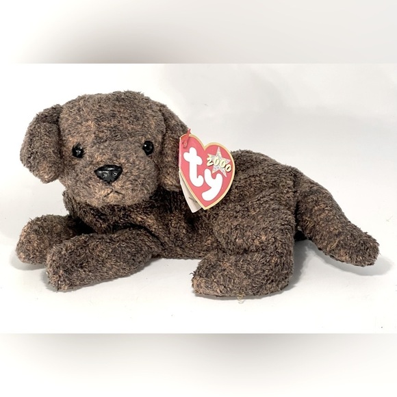 “Fetcher” Chocolate Brown Labrador Beanie Baby 2000 Dog Puppy TY Beanie Babies - Picture 2 of 7